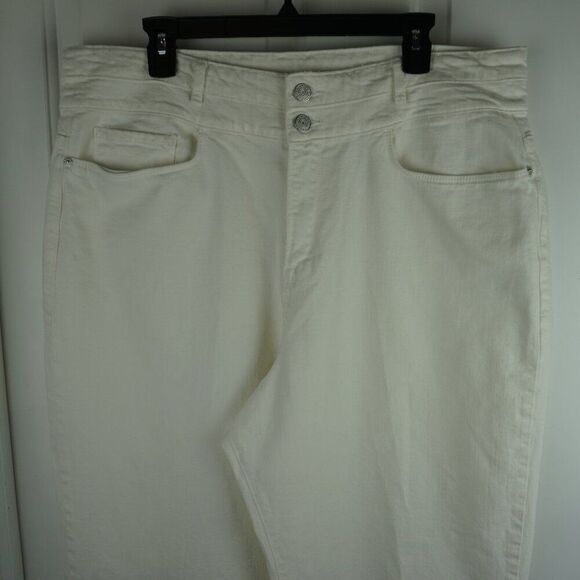 New Frame Le Palazzo Double Waistband Crop Wide Leg Jeans in Au Natural Clean 34 - Picture 3 of 15